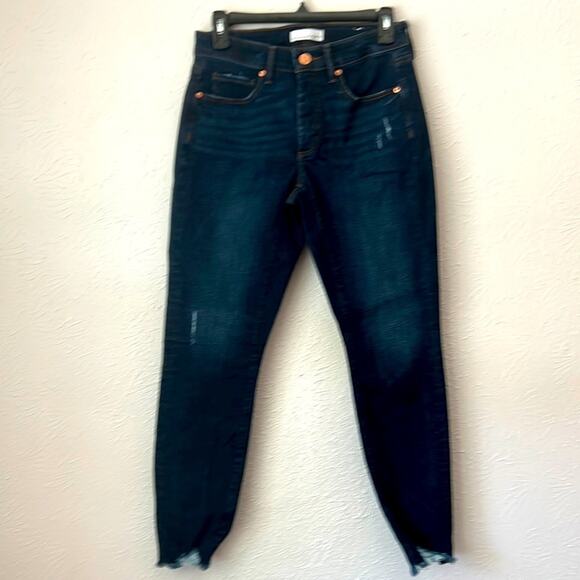 Loft sz 2/26 raw edge jeans NWOT - Picture 1 of 5